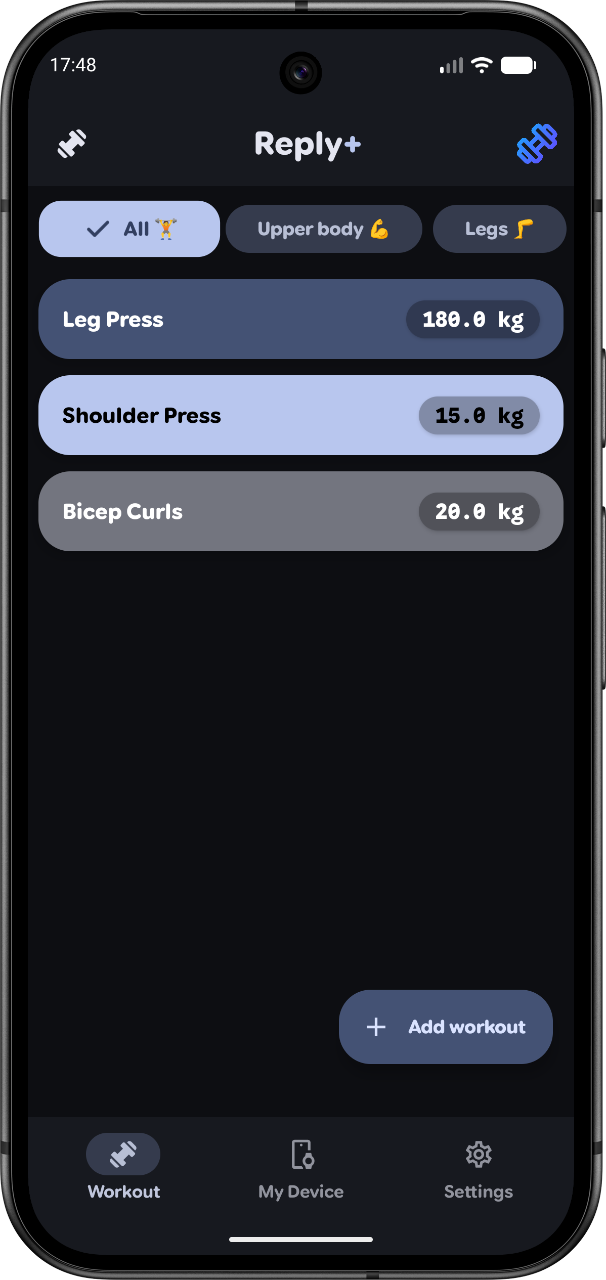 Reply phone screenshot 1